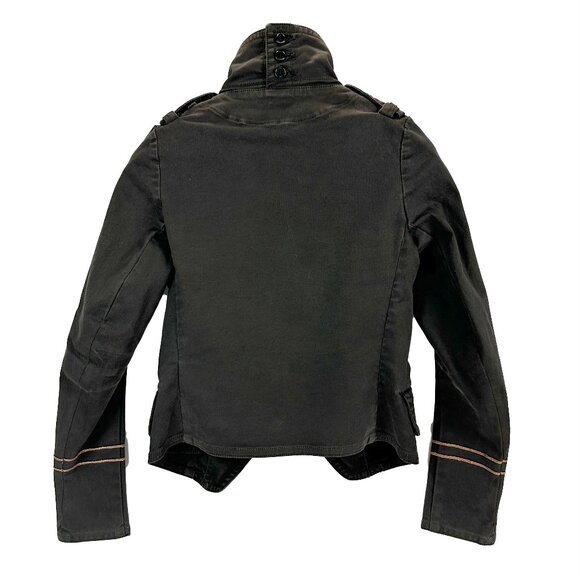 Rare Share Spirit Japan Military Jacket in Charcoal Gray - Picture 2 of 15